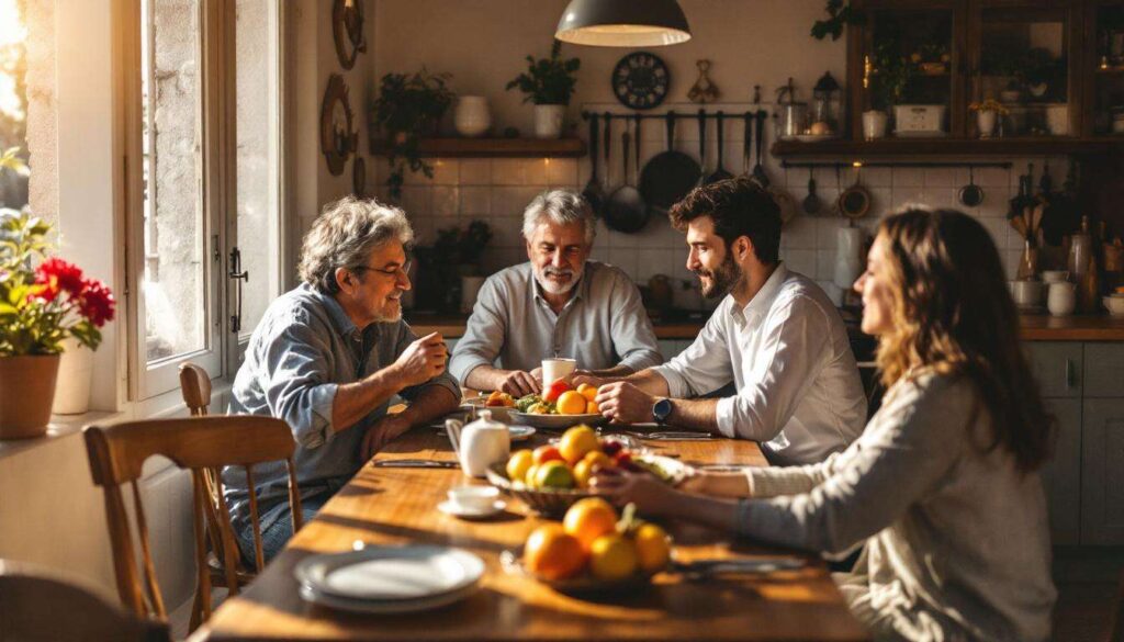 Le persone che si siedono sempre nello stesso posto a tavola hanno un rapporto preciso con la stabilità